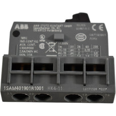 NEW ABB HK4-11 Auxiliary Contact Block, Top Mount, 1NO/1NC, For Use With MS/MO Series MMP