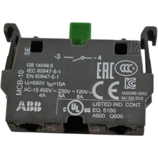 NEW ABB MCB-10 Modular Contact Block, Front Mounting
