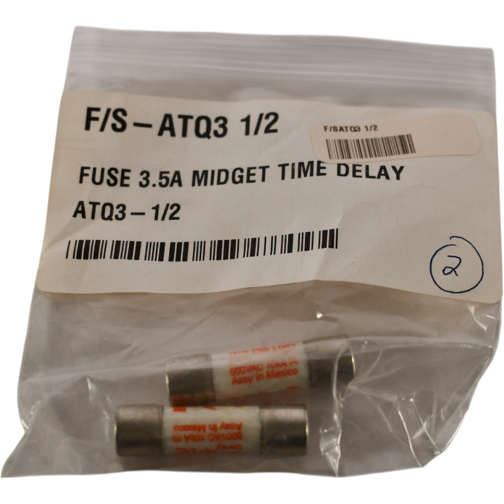 Lot of 2 NEW Ferraz Shawmut ATQ3-1/2 3.5A 500 VAC Fuse