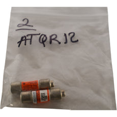 Lot of 2 NEW Ferraz Shawmut Mersen ATQR12 600V 12A Cc Time Delay Fuse