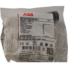 ABB CE4K1-10R-11 E Stop Compact 40mm Red Mush Key Release Switch 1SFA619552R1071