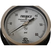 NEW Trerice 500XB4502LA100 500X Industrial Pressure Gauge, 0 to 100 psi Pressure, 1/4 in 4-1/2'' Dial