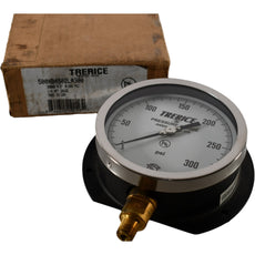 NEW Trerice 500XB4502LA300 500X Industrial Pressure Gauge, 0 to 300 psi Pressure, 1/4 in