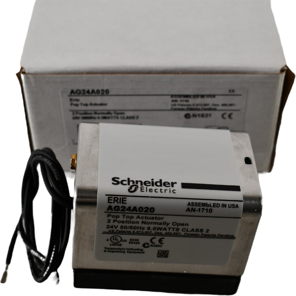 NEW Schneider Electric AG24A020 Control Valve Elec, 2Pos, SR, 24 VAC, App, Rotary, N1, Erie PopTop