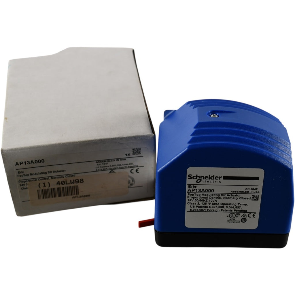 NEW Schneider Electric AP13A000 Control Valve Elec, Prop, 0-10 VDC/4-20mAdc, SR, 24 VAC, No Leads, Rotary, N1, Erie PopTop