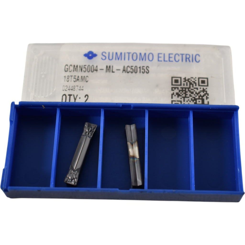 Pack of 2 NEW Sumitomo GCMN5004-ML-AC5015S Carbide Insert Grooving