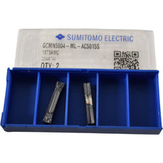 Pack of 2 NEW Sumitomo GCMN5004-ML-AC5015S Carbide Insert Grooving