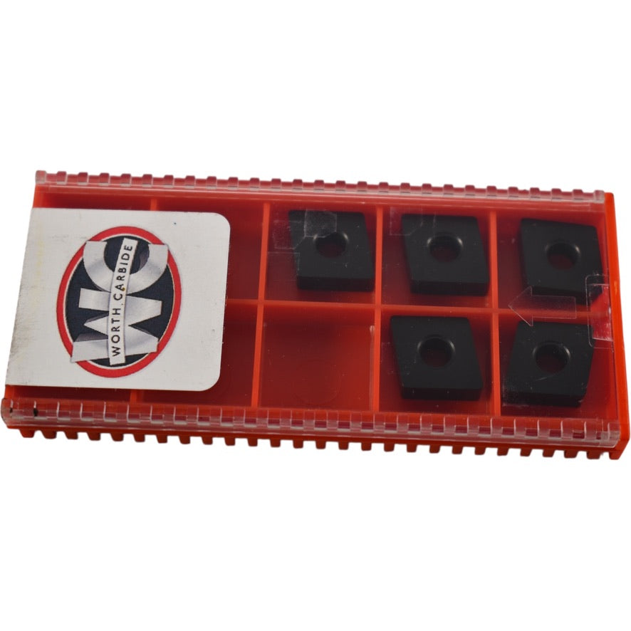 Pack of 5 NEW Worth Carbide CNMA120408 GK115 Carbide Insert Indexable