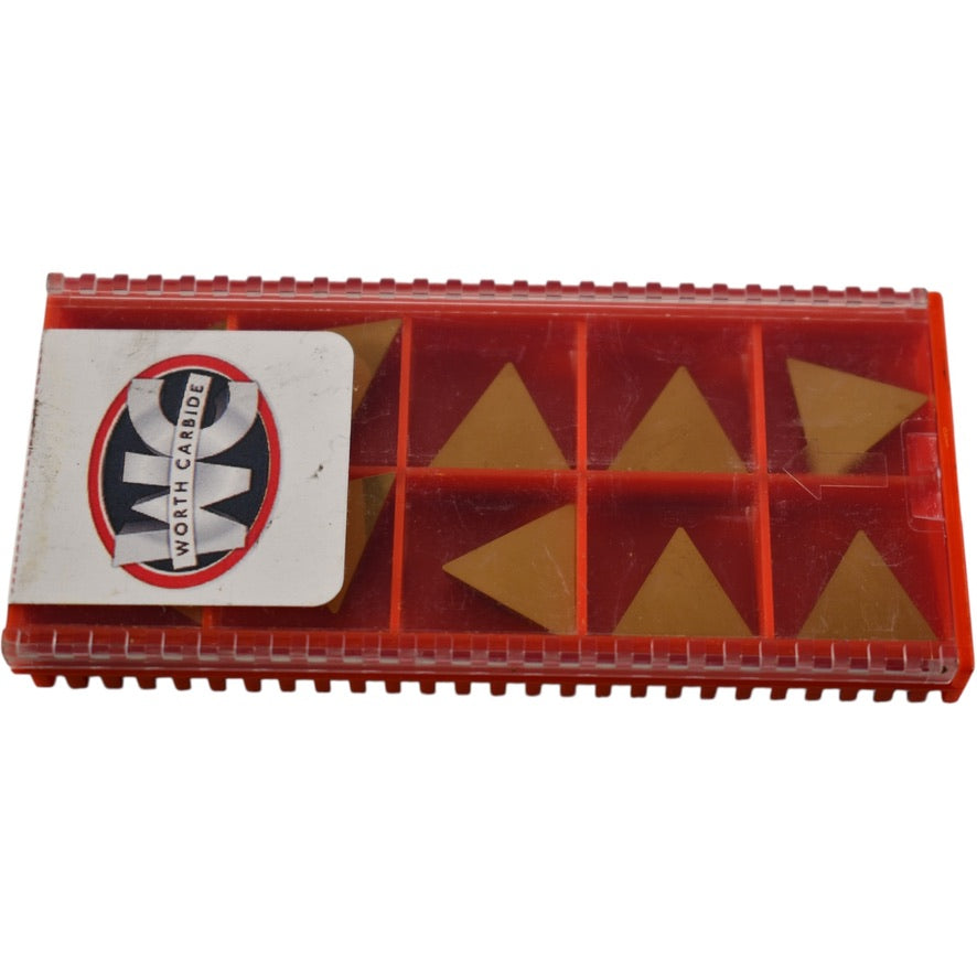 Pack of 10 NEW Worth Carbide TPG321 TP4921 Carbide Inserts