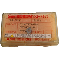 NEW Sumitomo SHMA62231 NU-CCGW060204 BN600 Carbide Insert Indexable
