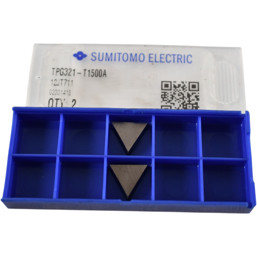 Pack of 2 NEW Sumitomo TPG321 Grade T1500A Carbide Inserts