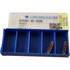Pack of 2 NEW Sumitomo GCMN3004-MG Grade: AC520U Carbide Insert Grooving