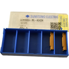 Pack of 2 NEW Sumitomo GCMN5004-ML Grade: AC425K Carbide Insert Grooving