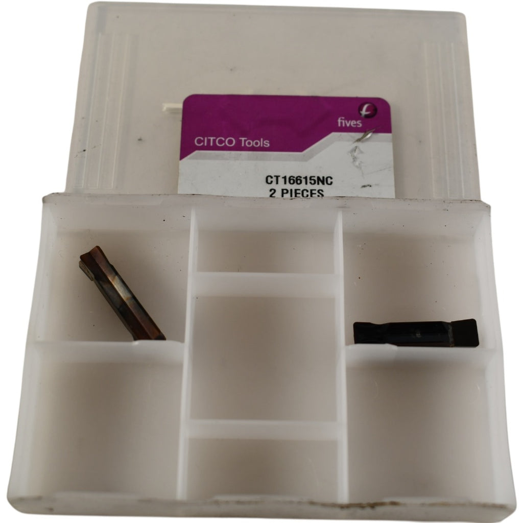 Pack of 2 NEW CITCO Tools CT16615NC Carbide Inserts Grooving