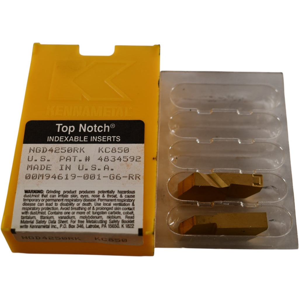 Pack of 2 NEW Kennametal NGD4250RK KC850 Carbide Insert Grooving