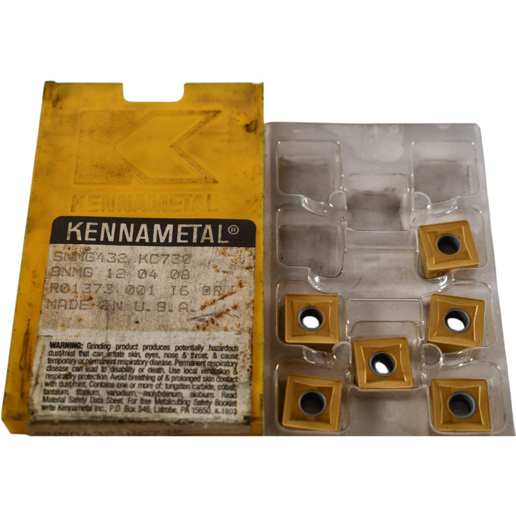 Pack of 6 NEW Kennametal SNMG432 Grade KC730 Carbide Insert Indexable