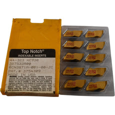 Pack of 10 NEW Kennametal 44-323 KC730 Carbide Insert Grooving