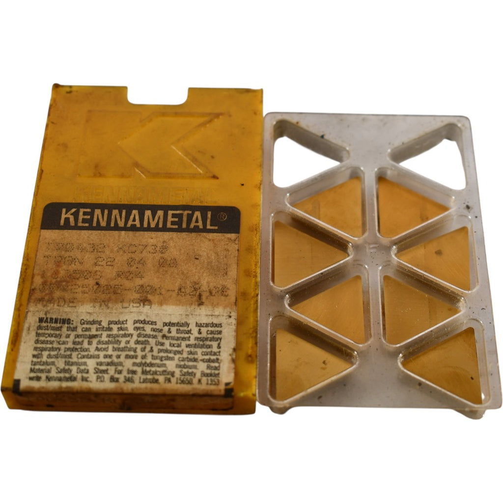 Pack of 8 NEW Kennametal TPG432 Grade: KC730 Carbide Insert