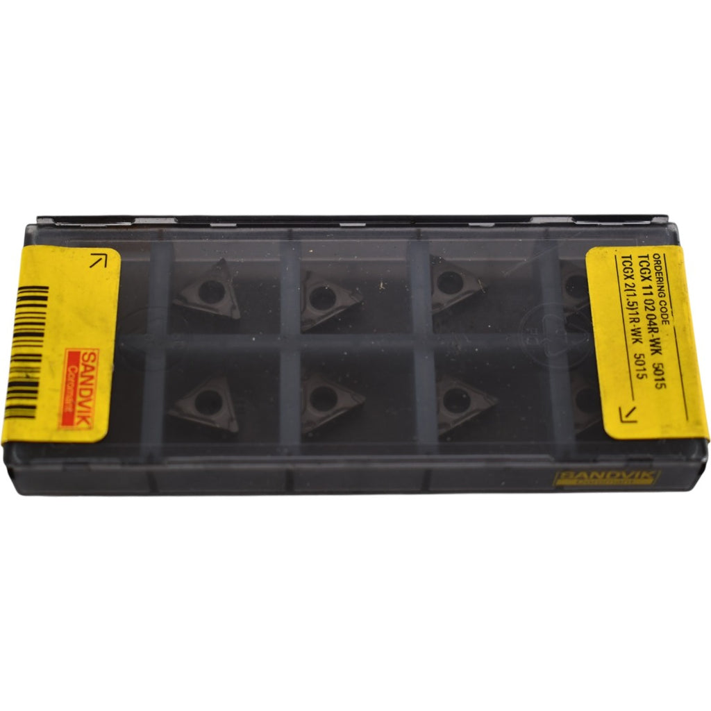 Pack of 10 NEW Sandvik TCGX 11 02 04R-WK 5015 Carbide Insert Indexable