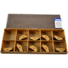 Pack of 9 NEW Iscar TGMF 635-080 Grade IC8250 Carbide Insert Grooving