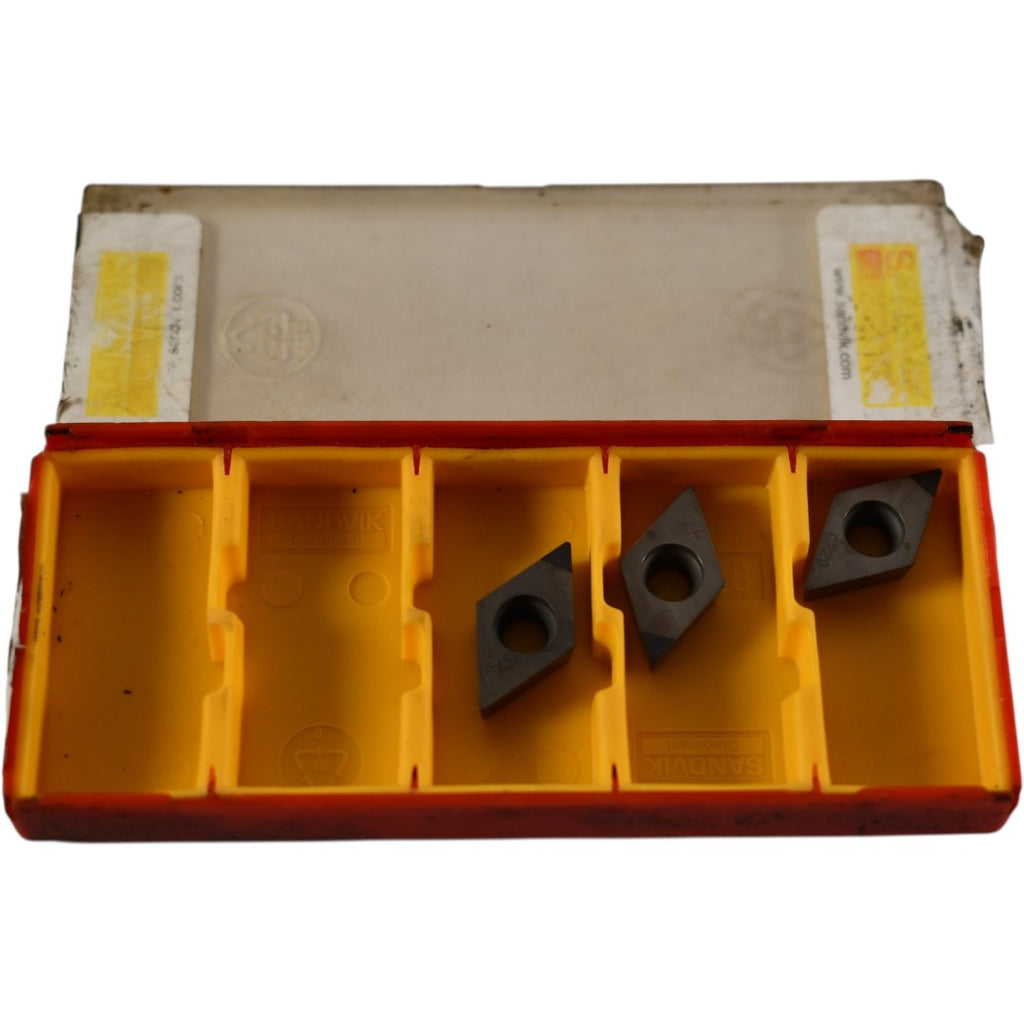 Pack of 3 NEW Sandvik DCMW11T304S01020E CB20 Carbide Insert Indexable