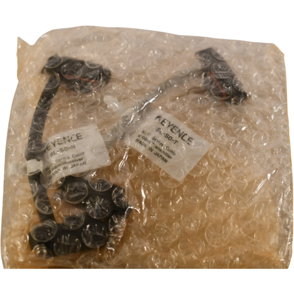 NEW Keyence SL-S0-R & SL-S0-T, Receiver / Transmitter Cables, 0.08m