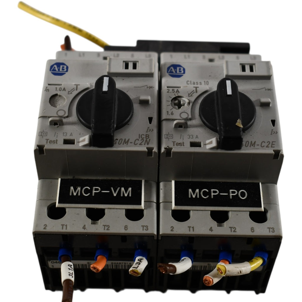 Lot of 2 Allen Bradley 140M-C2N-B10 Circuit-Breaker,Motor Circuit Protector