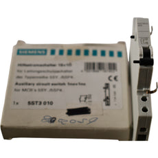 NEW Siemens 5ST3010 Auxiliary Contacts, 1NO-1NC, DIN Rail Mount, Screw, 6A at 230 VAC, 5ST Series