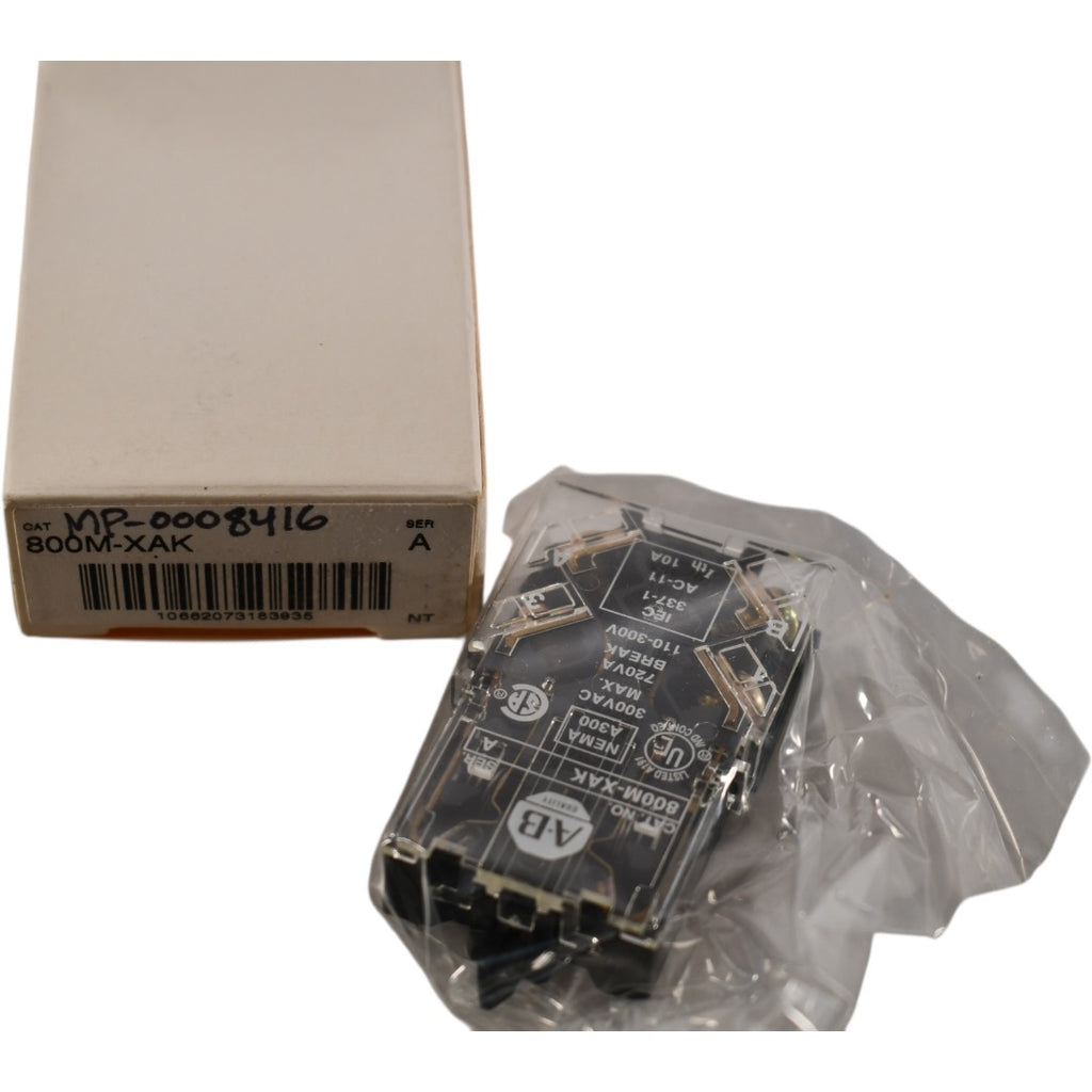 NEW Allen Bradley 800M-XAK 22 mm Contact Block Push Button
