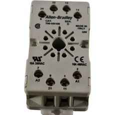 Allen Bradley 700-HN100 Relay Socket, 8 Pin, Guarded Touch Safe ScrewTerminals