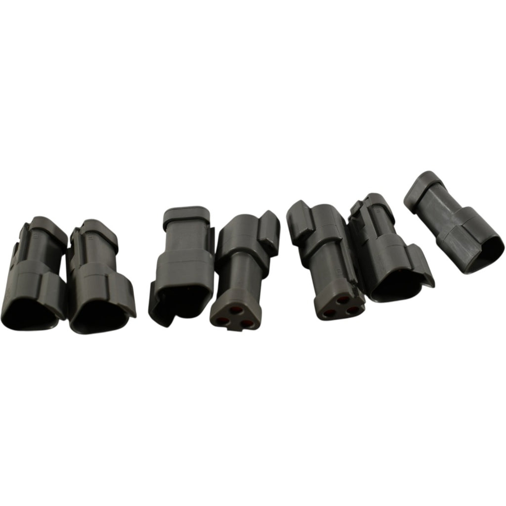 Lot of 7 NEW Deutsch DT04-3P 3 Rectangular Connectors - Housings Receptacle Gray