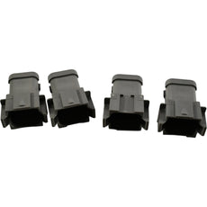 Lot of 4 NEW Deutsch.8 POS Rectangular Connectors - Housings Plug Gray