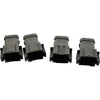 Lot of 4 NEW Deutsch.8 POS Rectangular Connectors - Housings Plug Gray