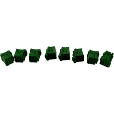 Lot of 8 NEW Tyco 1-967622 12 Rectangular Connectors - Housings Receptacle Green 0.197'' (5.00mm)