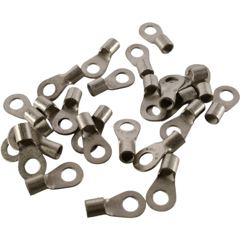 Lot of 25 NEW AMP 6 Terminal, Ring Tongue Crimp