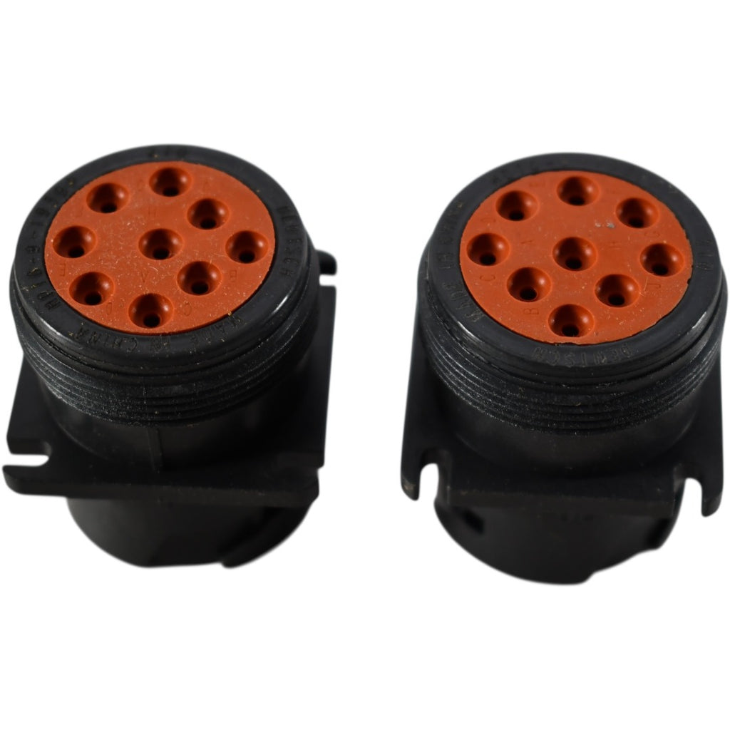 Lot of 2 NEW Deutsch HD10-9-1939P 9 Position Circular Connector Receptacle Housing Panel Mount