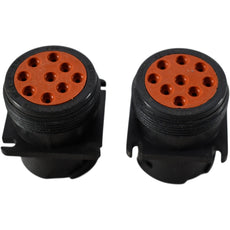 Lot of 2 NEW Deutsch HD10-9-1939P 9 Position Circular Connector Receptacle Housing Panel Mount