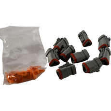 Lot of 9 NEW Deutsch DT06-3S 3-Pin DT Series Connector Plugs (Sockets)