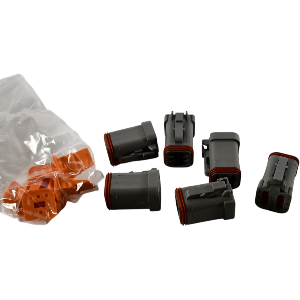 Lot of 6 NEW Deutsch DT06-6S 6-Pin DT Series Connector Plugs (Sockets)