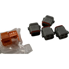 Lot of 4 NEW Deutsch DT06-8S 8-Pin DT Series Connector Plugs (Sockets)