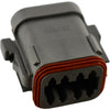 Lot of 4 NEW Deutsch DT06-8S 8-Pin DT Series Connector Plugs (Sockets)
