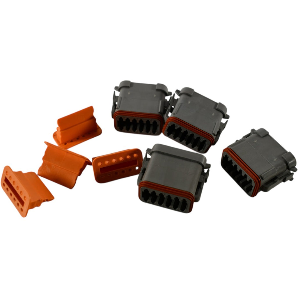 Lot of 4 NEW Deutsch DT06-12S 12-Pin DT Series Connector Plugs (Sockets)