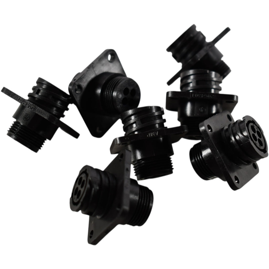 Lot of 7 NEW AMP 206430-1 4-Pin CPC Connector Receptacles