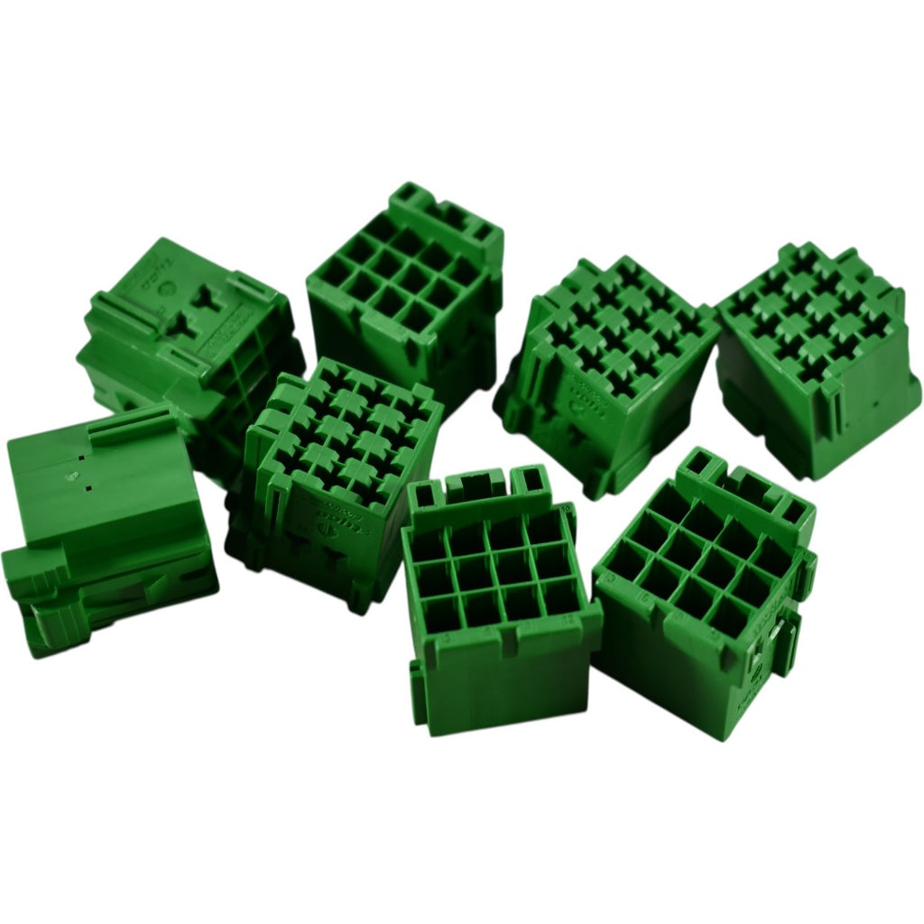 Lot of 8 NEW Tyco 1-967622-1 12-Pin Junior Power Timer Receptacle