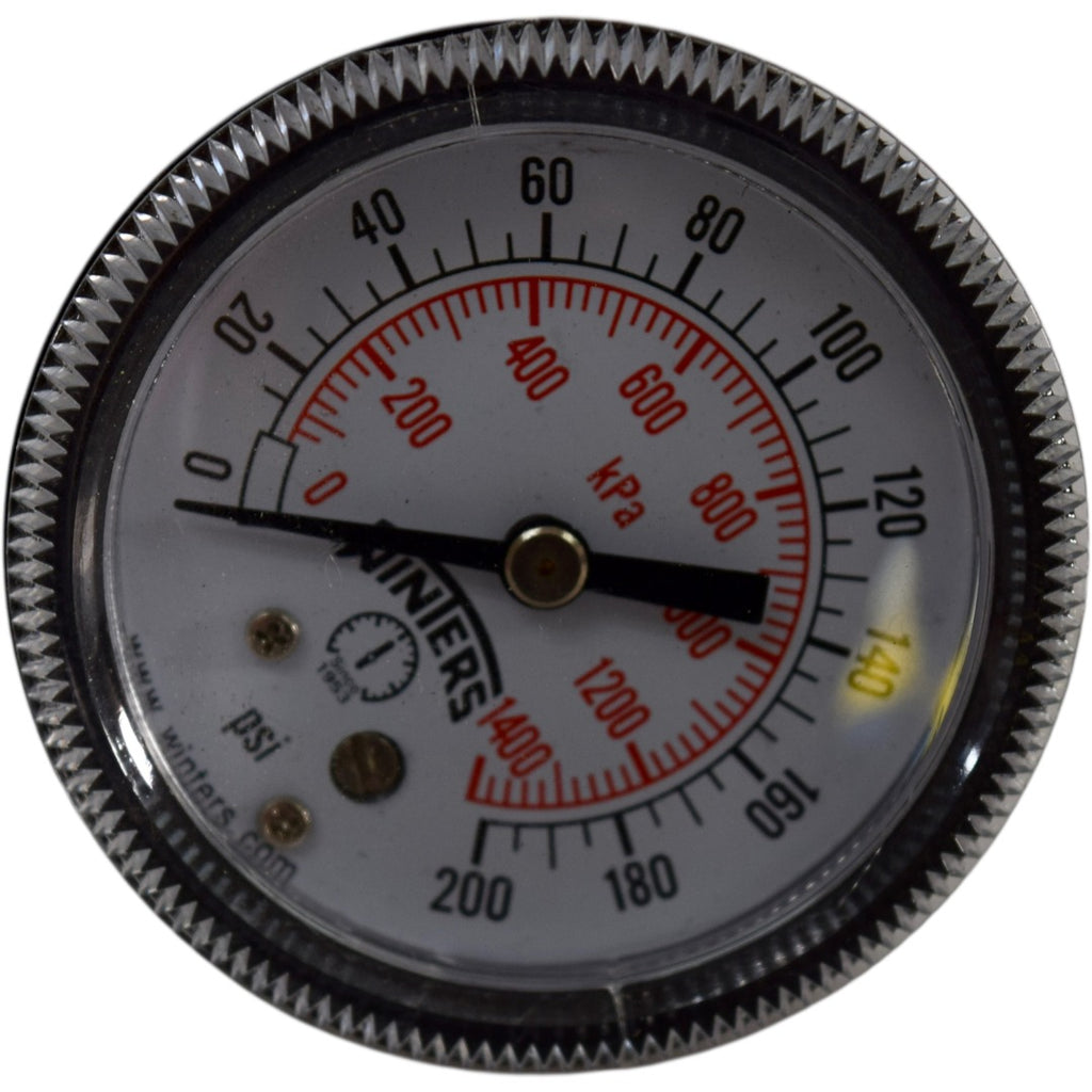 Winters 0-200 PSI Pressure Gauge 0-1400 kPa