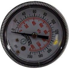 Winters 0-200 PSI Pressure Gauge 0-1400 kPa