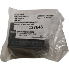 NEW Aventics 0821002002 Pneumatic Quick Exhaust Valve - G1/2 Ports, 3500/7000 l/min