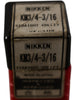 NEW Nikken KM3/4-3/16 Collet - KM Series, 3/16'' Capacity, Japan
