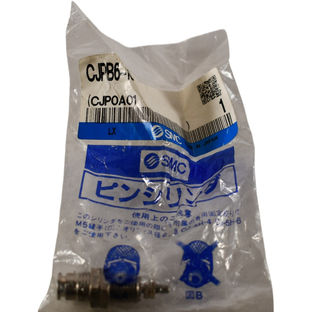 NEW SMC CJPB6-10 Pin Cylinder | 6mm Bore | 10mm Stroke | Panel Mount