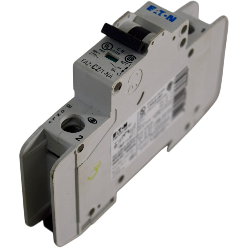 Eaton FAZ-C2/1-NA Circuit Breaker 1-Pole 2A 277V C-Curve UL489